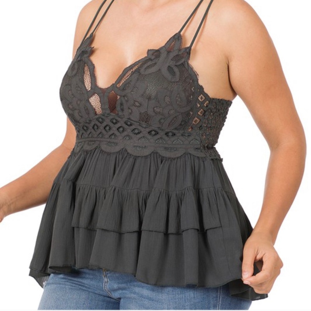 Lace bralette cami
